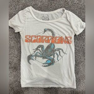 Chaser Cream Scorpions Graphic Long Sleeve Tee